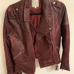 Thread and Supply Faux Suede Moto Jacket